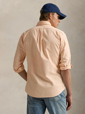 Camisa POLO Ralph Lauren Manga Larga Oxford Mineral Dye Custom Fit