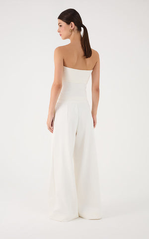 Pantalón Ancho con Stretch con Bolsillo laterales