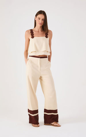 Set de Top y Pantalón en Lino Dress to