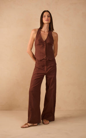 Conjunto de Vest y Pantalón en Lino Dress to