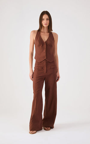 Conjunto de Vest y Pantalón en Lino Dress to