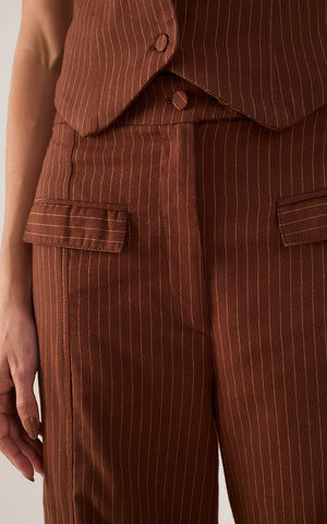 Conjunto de Vest y Pantalón en Lino Dress to