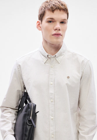 Camisa BOSS Oxford Regular Fit con Logo Doble B Bordado