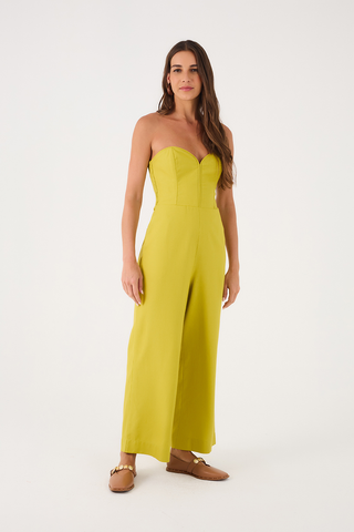 Jumpsuit Strapless en Lino Dress to