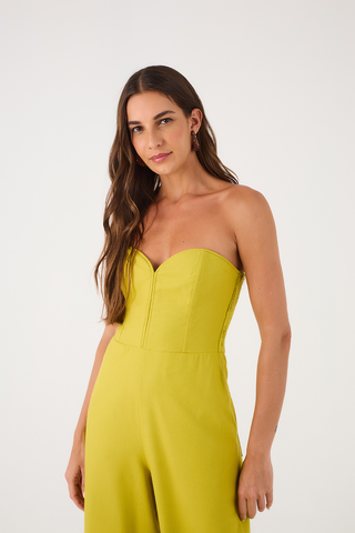 Jumpsuit Strapless en Lino Dress to