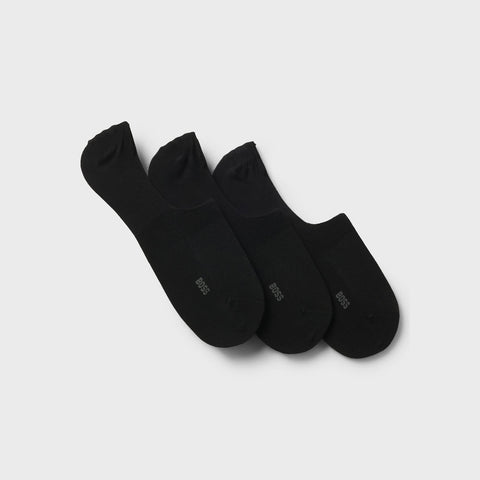 Pack de 3 Plantillas BOSS de Algodón con Logo - Negro