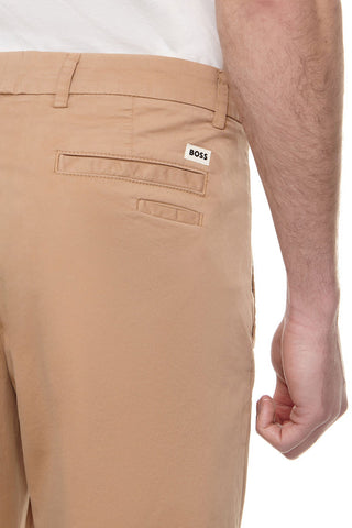 Pantalón Chino Slim Fit BOSS Camel Stretch Hombre - Beige