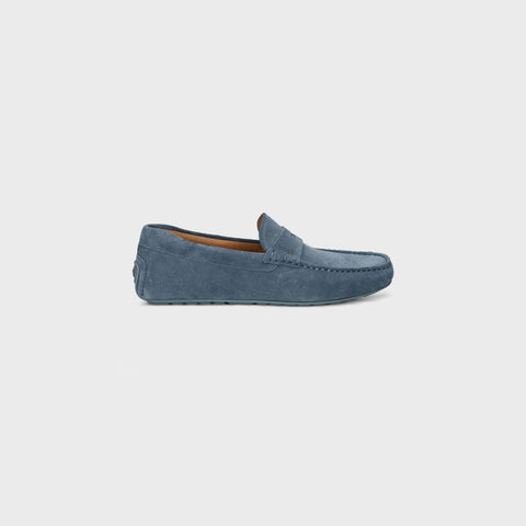 Mocasines BOSS con ribete de monedas - Azul