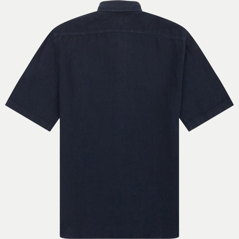 Camisa Boss de lino manga corta Button Down regular fit