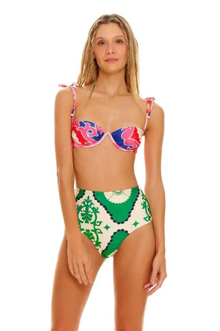 Bikini Dos Piezas Reversible Agua Bendita Alica Donna