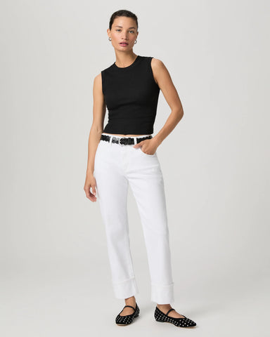 Jean Paige Morgan Ankle W/ Cuff - Laundered White