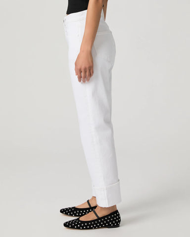Jean Paige Morgan Ankle W/ Cuff - Laundered White
