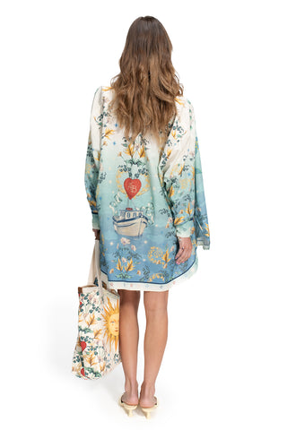 Set Agua Bendita Anastasia Solstice con Camisa y Short Estampado