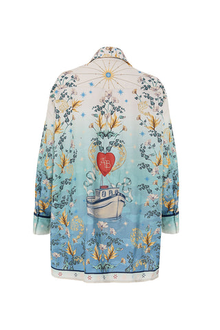 Set Agua Bendita Anastasia Solstice con Camisa y Short Estampado