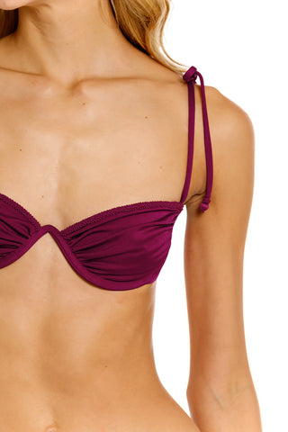 Set Agua Bendita Donna Cherish con Top Bikini y Braga de Cintura Alta