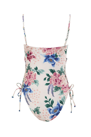 Traje de Baño Entero Agua Bendita Posh Ivy Estampado Floral Ajustable