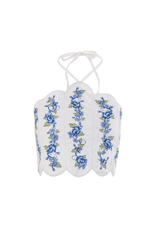 Set Agua Bendita Top Serenity Ivy y Pantalón Winter Ivy Estampado Floral