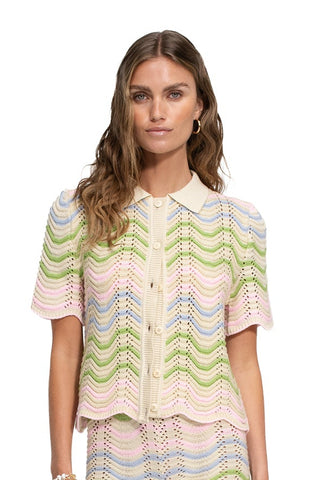 Camisa Agua Bendita Manga Corta Tejido Brooks Basket 100% Algodón