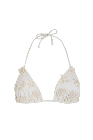 Set de Bikini Agua Bendita 2 piezas Lolita & Alegría Ivy con Bordados Marinos Artesanales