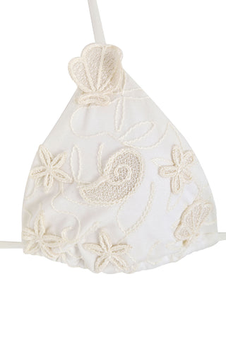 Set de Bikini Agua Bendita 2 piezas Lolita & Alegría Ivy con Bordados Marinos Artesanales