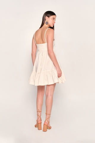 Vestido Simona Midi Franciscano Corto 98% Algodón