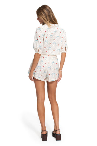 Set Agua Bendita Salem Print Cherish y Short Nalia Cherish