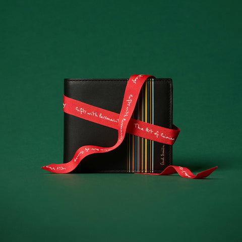 Billetera Paul Smith Signature Stripe Block en Leather