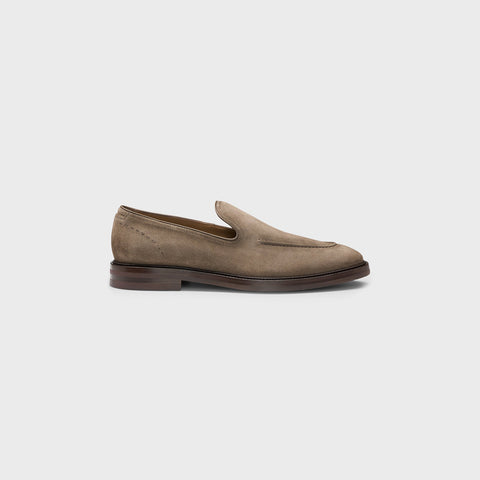 Mocasines BOSS en Suede con Ribete en Piel