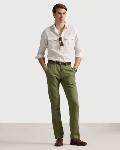 Pantalón en Lino Polo Ralph Lauren Straight Fit