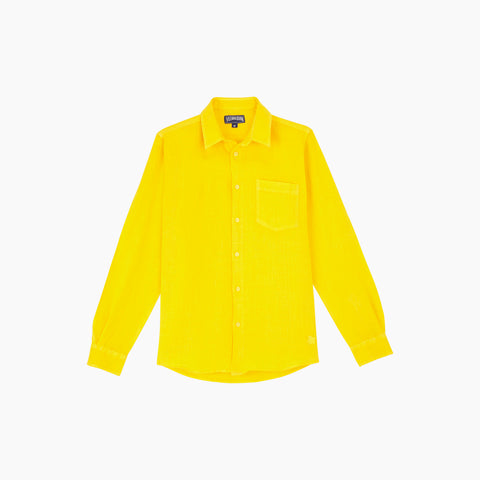 Camisa en lino Vilebrequin Regular Fit Caroubis
