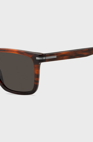 Gafas De Sol Boss Para Hombre De Acetato Havana Con Herrajes Exclusivos