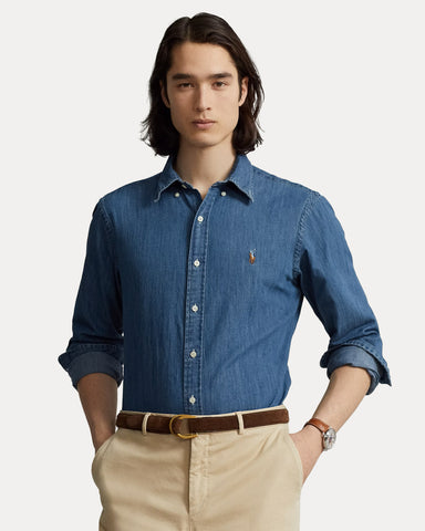 Camisa POLO Ralph Lauren En Denim Custom fit