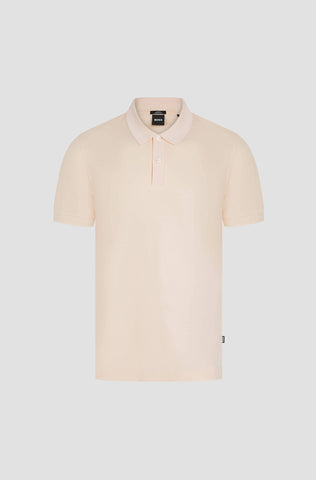 Polo Shirt BOSS Slim Fit de algodón mercerizado con raya en el cuello