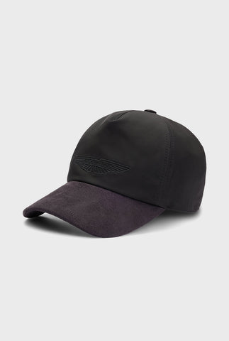 Gorra BOSS x Aston Martin con visera de ante sintético edición limitada