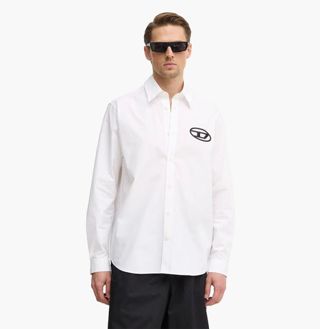 Camisa Regular Fit de popelín de algodón S-Simply-Dnm
