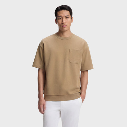 T-Shirt BOSS de algodón Relaxed Fit peached finish