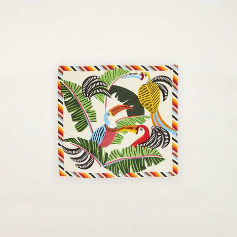 Bufanda Farm Rio Toucan with Foliage con Estampado Tropical – Multicolor