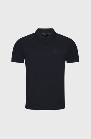 Polo Shirt BOSS Regular Fit de algodón elástico con cuello a rayas