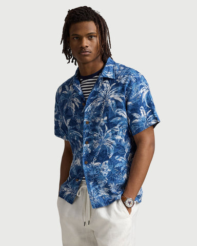 Camisa En Lino POLO Ralph Lauren Tropical Print Classic Fit