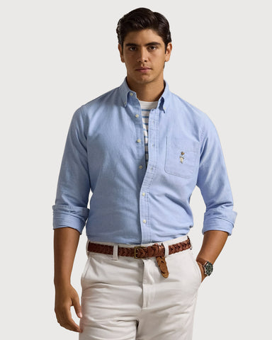 Camisa POLO Ralph Lauren Oxford Bear Bordado Classic fit