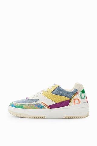 Tenis Desigual Retro Patchwork Multi Color