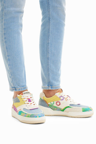 Tenis Desigual Retro Patchwork Multi Color