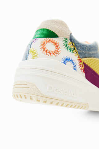 Tenis Desigual Retro Patchwork Multi Color