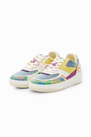 Tenis Desigual Retro Patchwork Multi Color