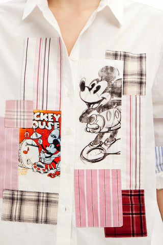 Camisa Desigual Patchwork Mickey Mouse