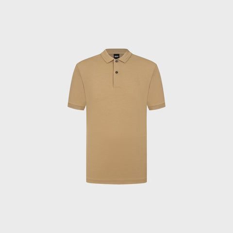 Polo Shirt BOSS de Algodón mercerizado con detalles de Monograma Regular Fit