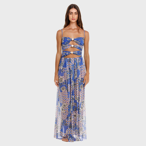 Vestido Maxi Agua Bendita Meeg Quilt