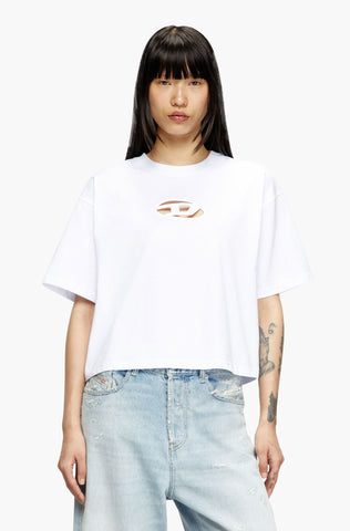 T-Shirt Diesel Para Mujer T-Buxt-Crop-Od Oversize fit
