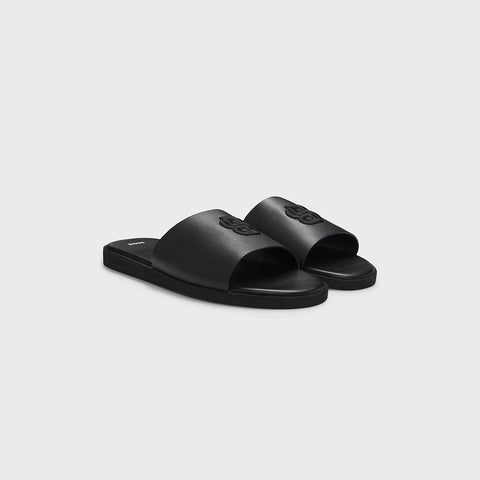 Sandalias BOSS de piel sintética con monograma de doble B