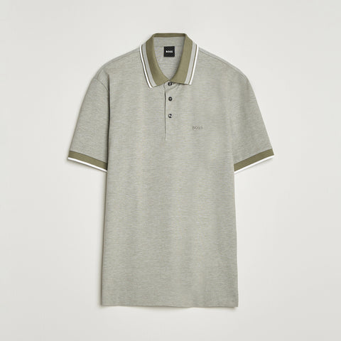 Polo BOSS En piqué striped collar Regular fit